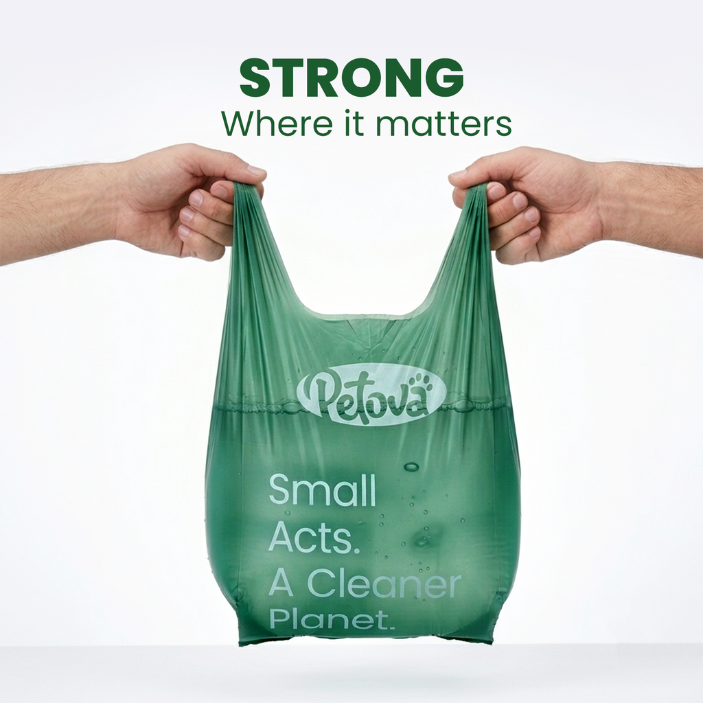 240 Compostable Dog Poo Bags Biodegradable Extra Large Thick Tie Handle Pet Wast